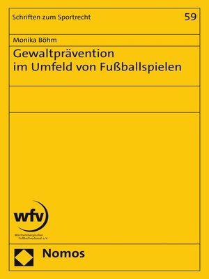 cover image of Gewaltprävention im Umfeld von Fußballspielen